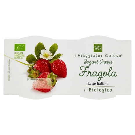 Yogurt Intero alla Fragola BIO, 2x125 g